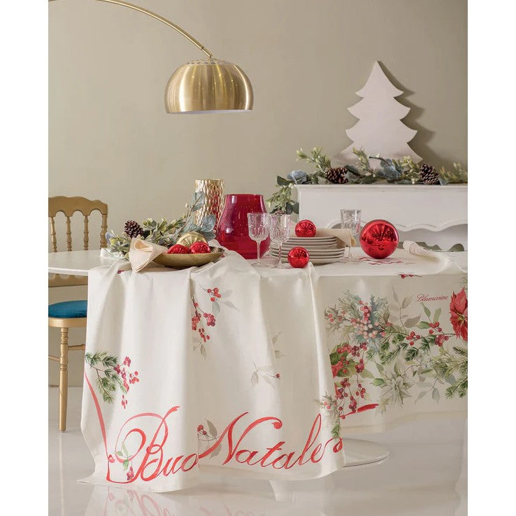 Decorative tablecloth Buon Natale Blumarine 170x360