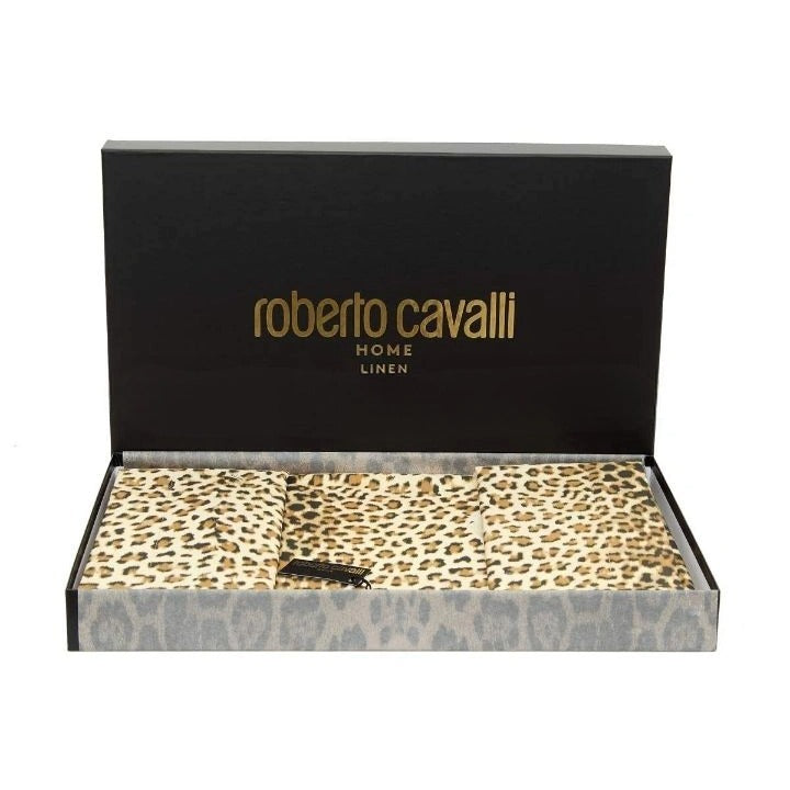 Double Bedding set with duvet cover Tiger Leopard Roberto Cavalli