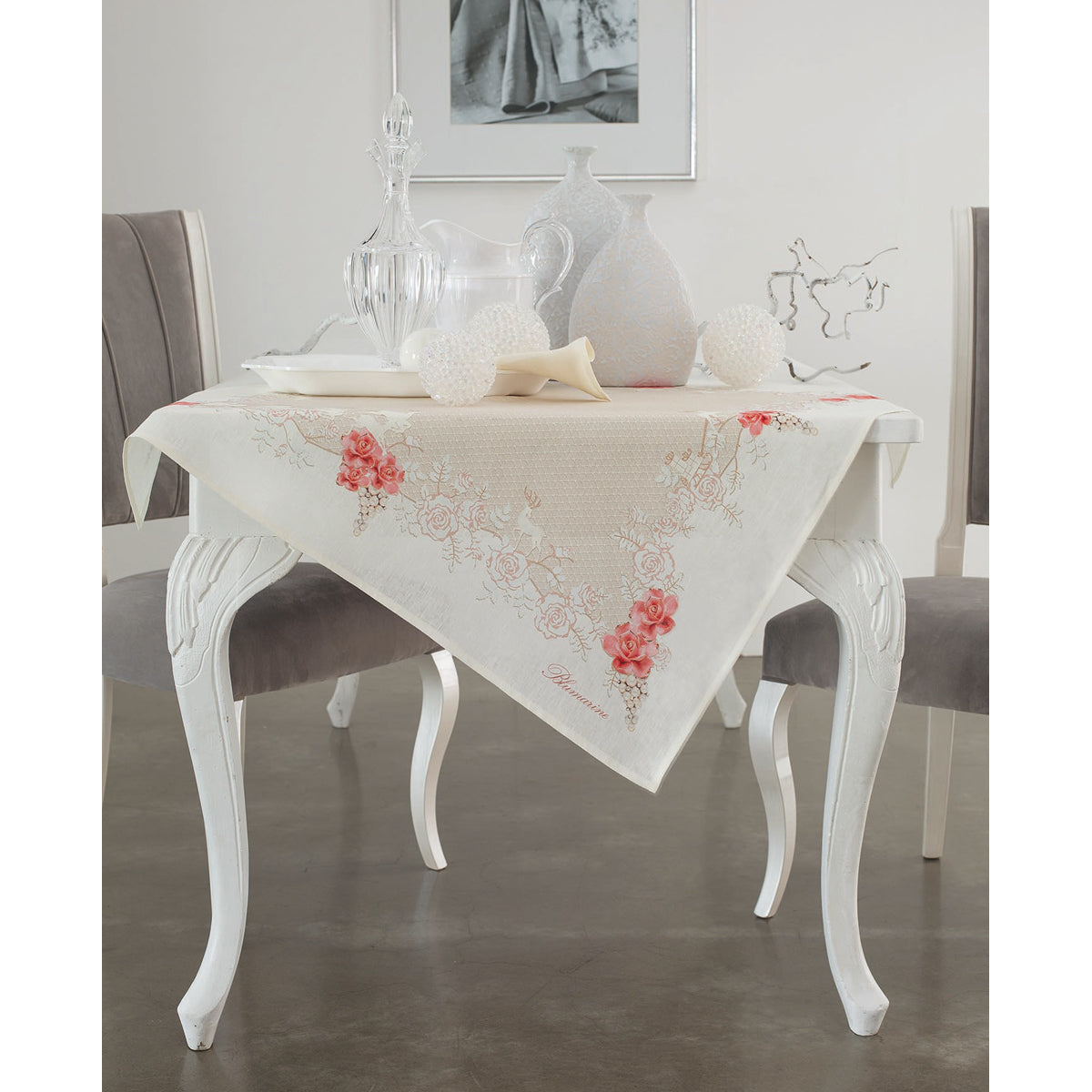 Decorative tablecloth Preziosa Blumarine 88x88