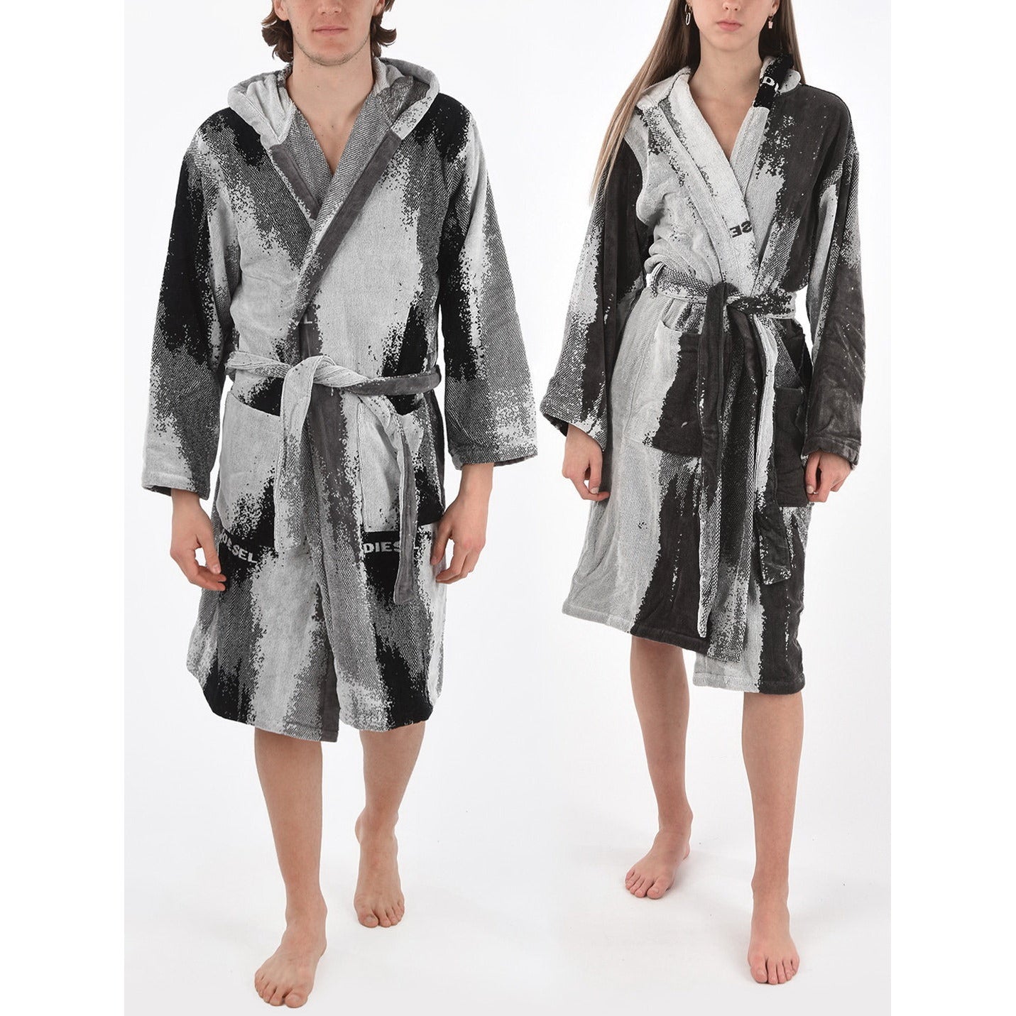 Bathrobe with a hood Washed Color Diesel
