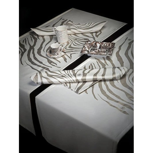 Set of decorative placemats 2 pcs. Platinum Zebrage Roberto Cavalli
