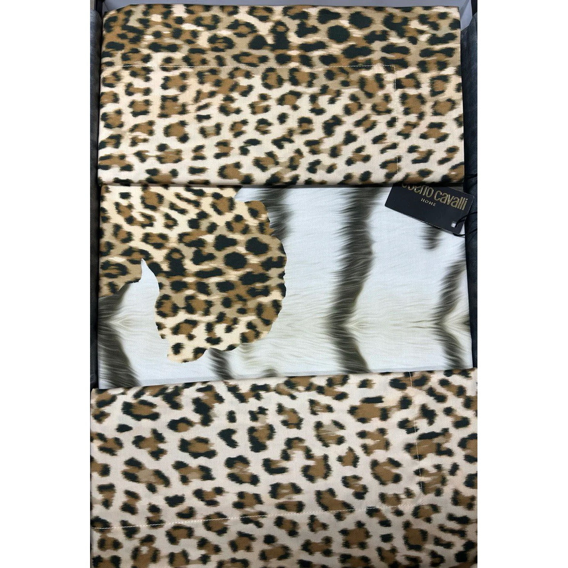 Double Bedding set with duvet cover Tiger Leopard Roberto Cavalli