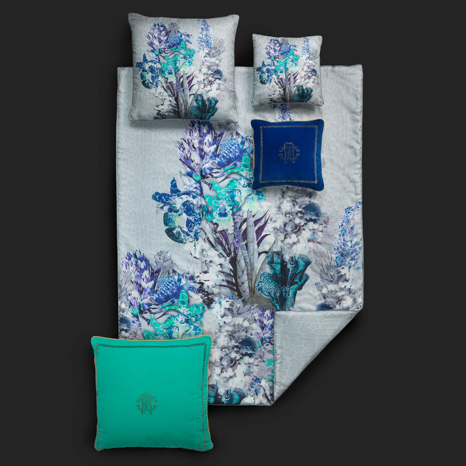 Pillow Undersea Roberto Cavalli (silk)