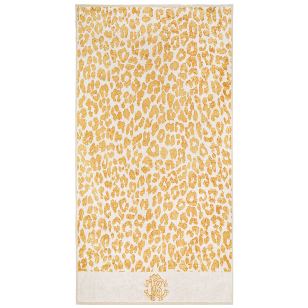 Bath towel Snow Leopard Gold Roberto Cavalli