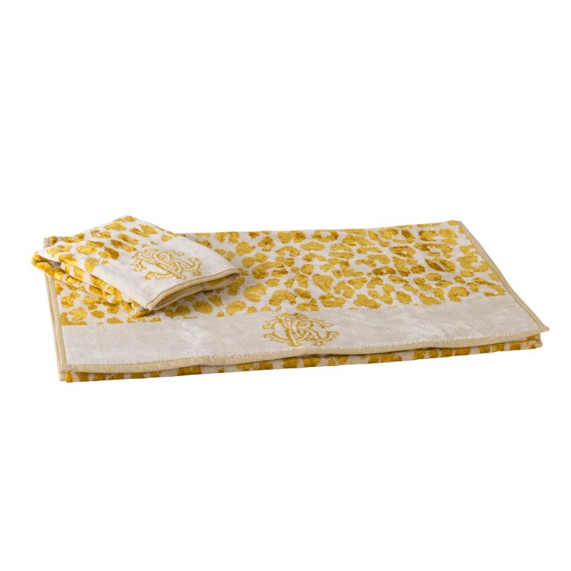Towel set 2 pcs. Snow Leopard Gold Roberto Cavalli