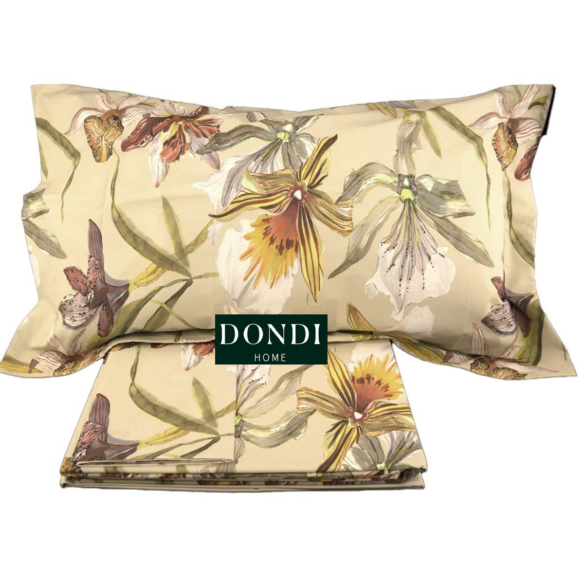 Bed linen set with duvet cover Orchidea
