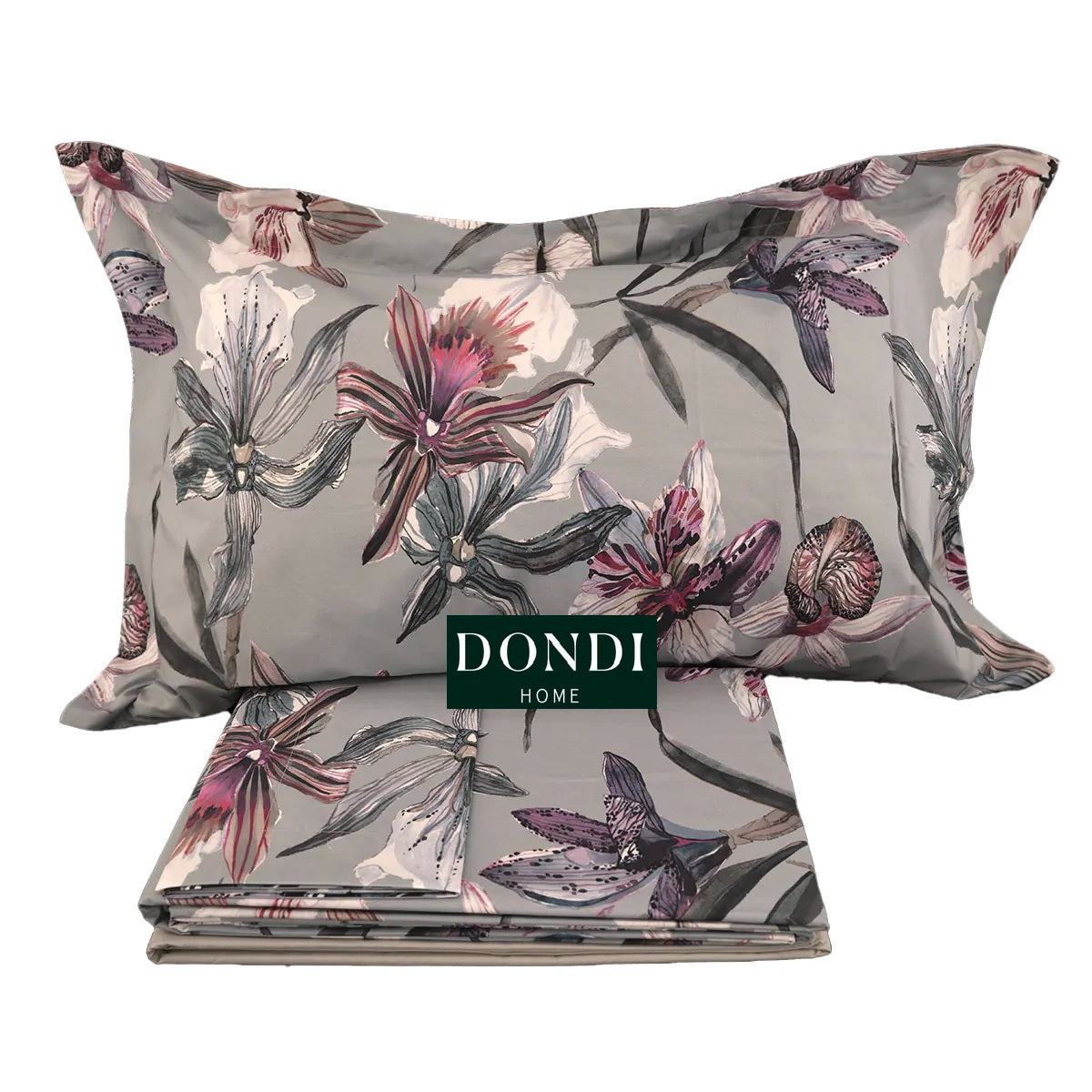 Bed linen set with duvet cover Orchidea