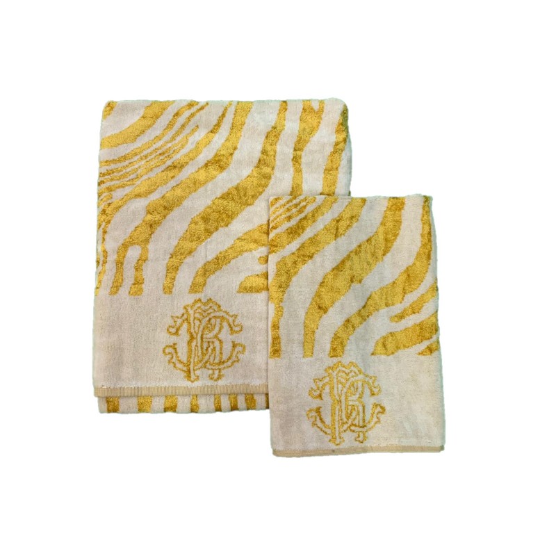 Towel set 2 pcs. Zeb Gold Roberto Cavalli